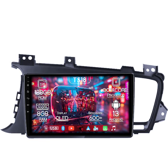 Navigatie dedicata Kia Optima 2011-2014, 8GB RAM 128GB ROM, Octacore, Platforma TS18, Android 13, Display QLED 9”, Suporta camera 360º, DSP, Carplay&Android Auto, SIM 4G, Ventilator Activ [1]