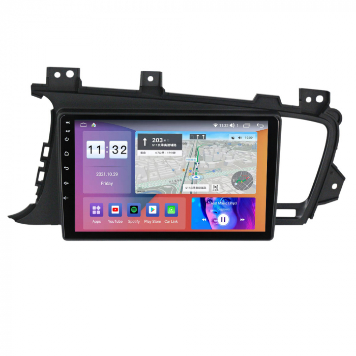 Navigatie dedicata Kia Optima 2011-2014, Black, 4GB RAM 64GB ROM, Octacore, Android 13, Display QLED 9", DSP, Carplay, Android Auto, Internet, Youtube, Waze, WIFI, Bluetooth [5]