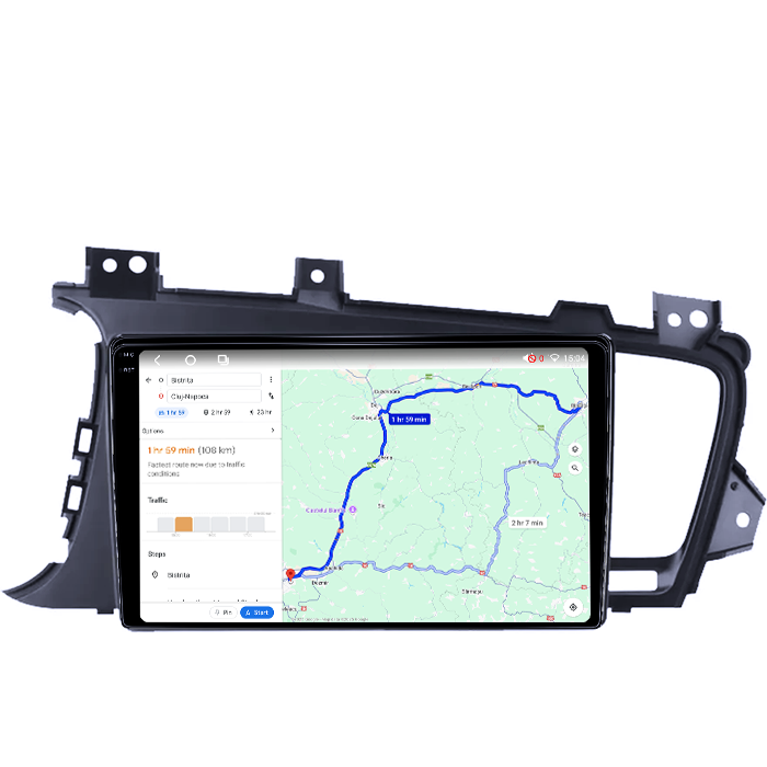 Navigatie dedicata Kia Optima 2011-2014, Black, 4GB RAM 64GB ROM, Octacore, Android 14, Display QLED 1K 9", Carplay&Android Auto, SIM 4G, Ventilator Activ [4]