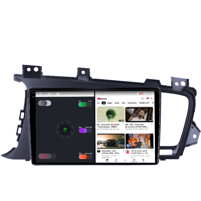 Navigatie dedicata Kia Optima 2011-2014, Black, 4GB RAM 64GB ROM, Octacore, Android 14, Display QLED 1K 9", Carplay&Android Auto, SIM 4G, Ventilator Activ [3]