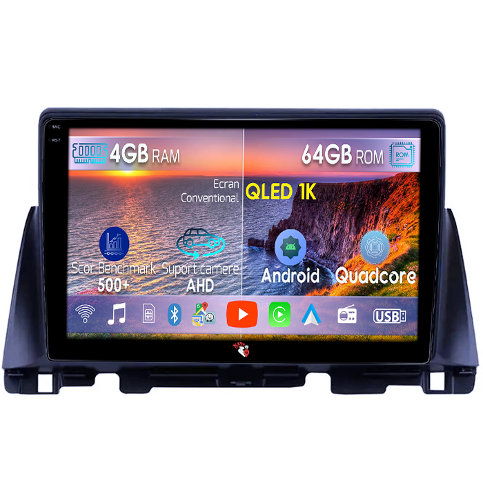 Navigatie dedicata KIA Optima 4 JF 2015-2020, 4GB RAM 64GB ROM, Octacore, Android 14, Display QLED 1K 10", Carplay&Android Auto, SIM 4G, Ventilator Activ [1]