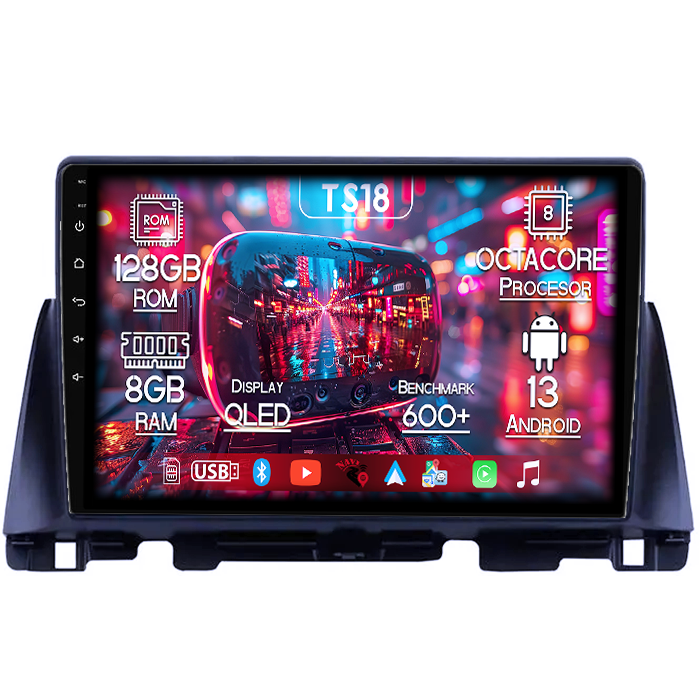 Navigatie dedicata KIA Optima 4 JF 2015-2020, 8GB RAM 128GB ROM, Octacore, Platforma TS18, Android 13, Display QLED 10”, Suporta camera 360º, DSP, Carplay&Android Auto, SIM 4G, Ventilator Activ [1]