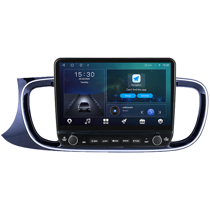 Navigatie dedicata Kia Pegas 2018-2020 Tesla cu butoane rotative model 2024, 4GB RAM 64GB ROM, Procesor Quadcore, Android 14, Display QLED 10", DSP, Carplay&Android Auto [6]