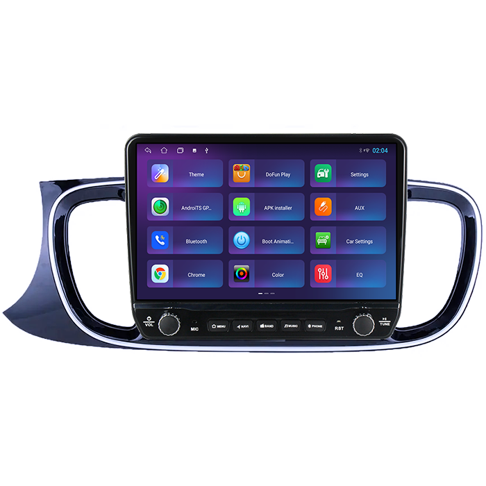 Navigatie dedicata Kia Pegas 2018-2020 Tesla cu butoane rotative model 2024, 4GB RAM 64GB ROM, Procesor Quadcore, Android 14, Display QLED 10", DSP, Carplay&Android Auto [4]