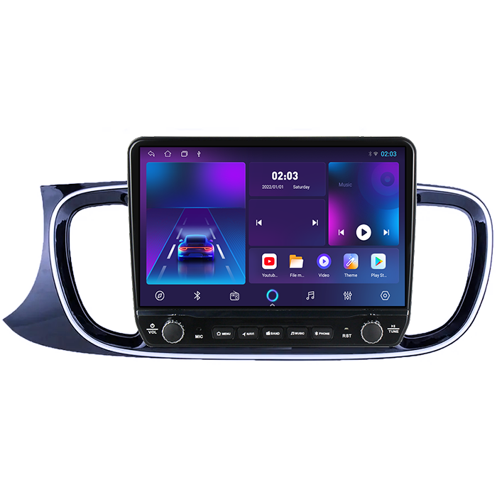 Navigatie dedicata Kia Pegas 2018-2020 Tesla cu butoane rotative model 2024, 4GB RAM 64GB ROM, Procesor Quadcore, Android 14, Display QLED 10", DSP, Carplay&Android Auto [5]