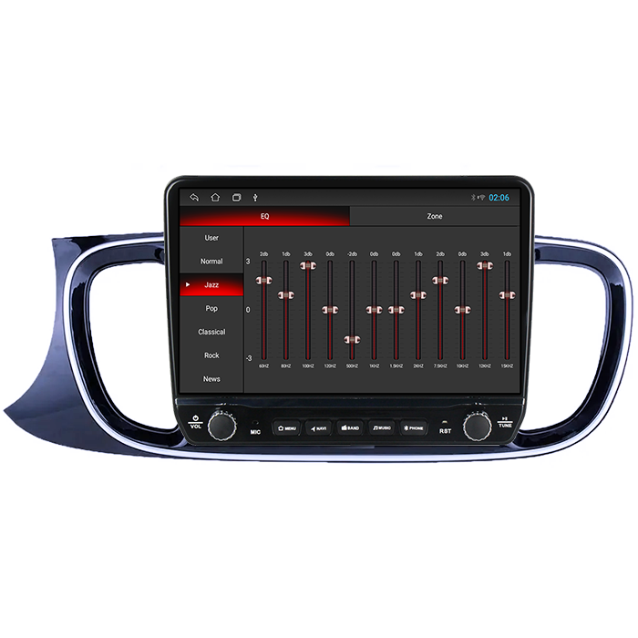 Navigatie dedicata Kia Pegas 2018-2020 Tesla cu butoane rotative model 2024, 4GB RAM 64GB ROM, Procesor Quadcore, Android 14, Display QLED 10", DSP, Carplay&Android Auto [2]