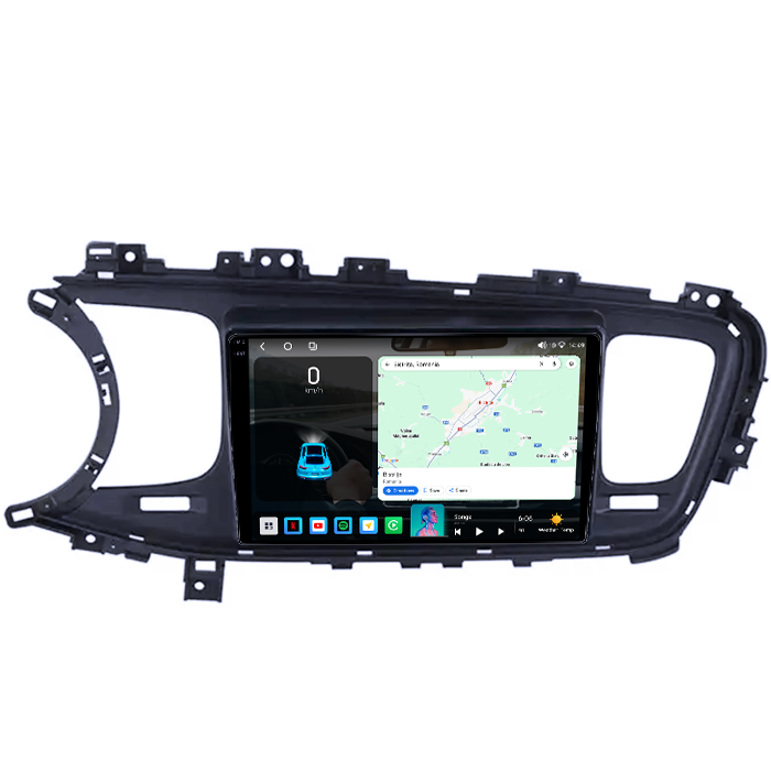 Navigatie dedicata Kia Optima K5 2013-2015, Black, 4GB RAM 64GB ROM, Procesor Qualcomm Octacore, Android 14, Rezolutie 2K, Display QLED 9", DSP, Carplay&Android Auto, SIM 4G [2]