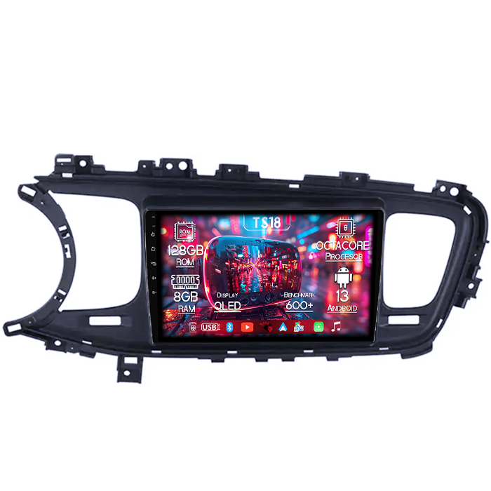 Navigatie dedicata Kia Optima K5 2013-2015, Black, 8GB RAM 128GB ROM, Octacore, Platforma TS18, Android 13, Display QLED 9”, Suporta camera 360º, DSP, Carplay&Android Auto, SIM 4G, Ventilator Activ [1]