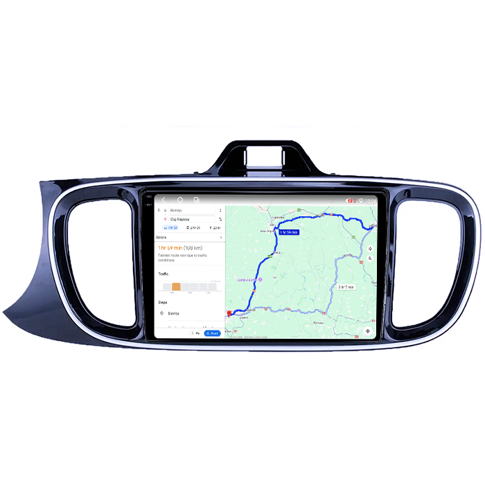 Navigatie dedicata Kia Pegas 2018-2020, 4GB RAM 64GB ROM, Procesor Qualcomm Octacore, Android 14, Rezolutie 2K, Display QLED 9", DSP, Carplay&Android Auto, SIM 4G [4]