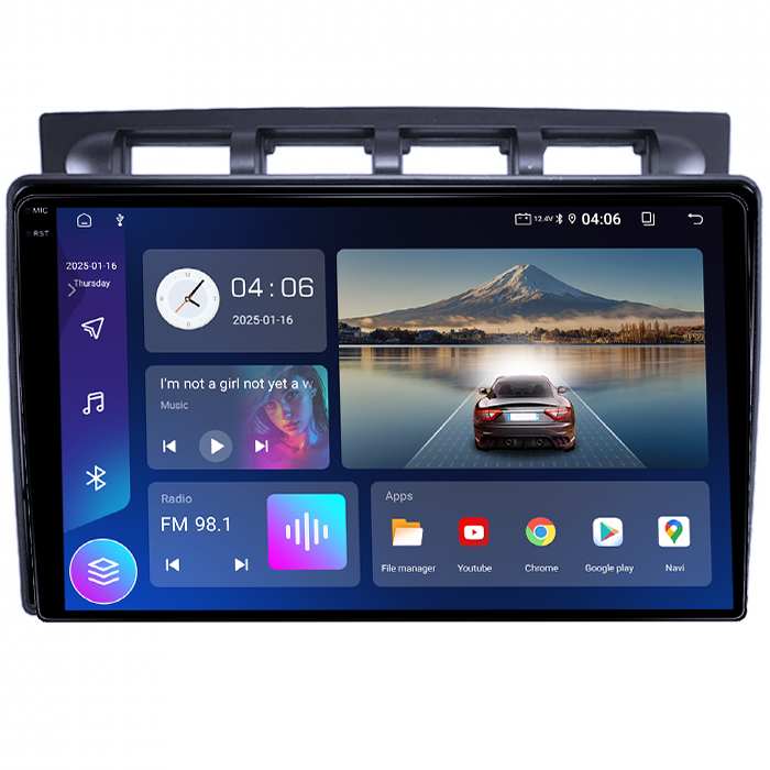 Navigatie dedicata Kia Picanto 2004-2007, 4GB RAM 64GB ROM, Quadcore, Android 14, Display QLED 1K, 9", DSP, Carplay&Android Auto, Suport camere AHD [2]