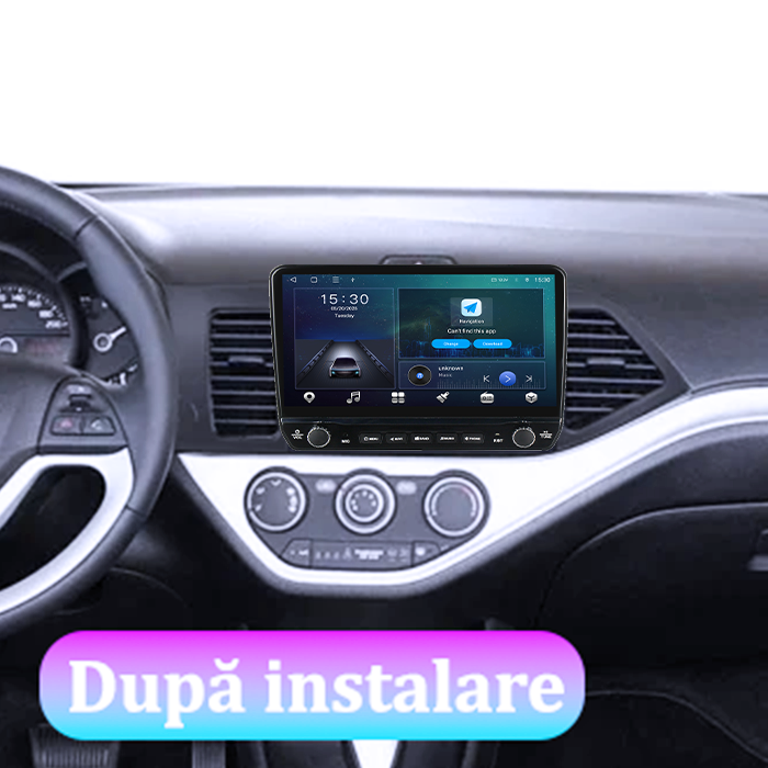 Navigatie dedicata Kia Picanto 2011-2015 Tesla cu butoane rotative model 2024, 4GB RAM 64GB ROM, Procesor Quadcore, Android 14, Display QLED 10", DSP, Carplay&Android Auto [7]