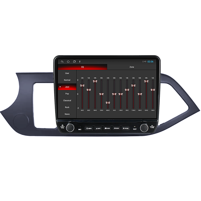 Navigatie dedicata Kia Picanto 2011-2015 Tesla cu butoane rotative model 2024, 4GB RAM 64GB ROM, Procesor Quadcore, Android 14, Display QLED 10", DSP, Carplay&Android Auto [2]