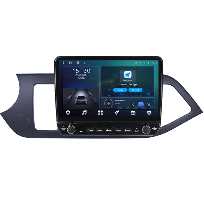 Navigatie dedicata Kia Picanto 2011-2015 Tesla cu butoane rotative model 2024, 4GB RAM 64GB ROM, Procesor Quadcore, Android 14, Display QLED 10", DSP, Carplay&Android Auto [6]