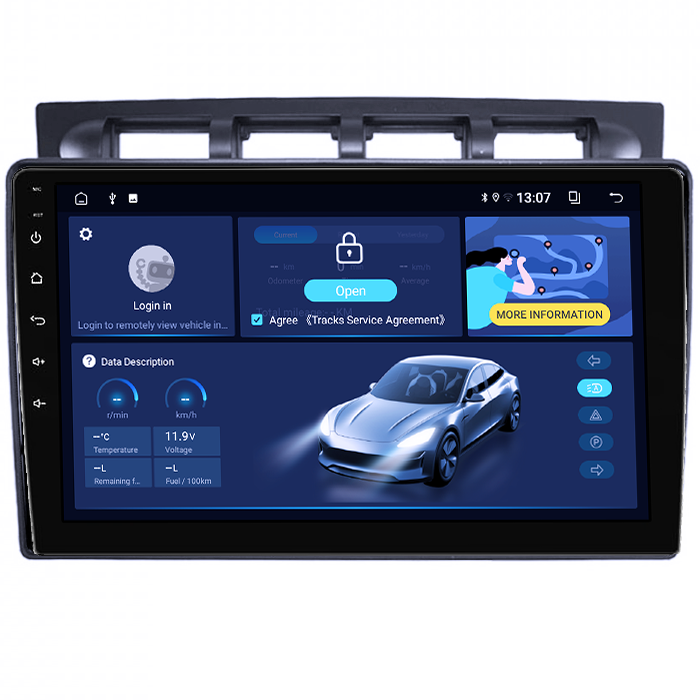 Navigatie dedicata Kia Picanto 2004-2007, 8GB RAM 128GB ROM, Octacore, Platforma (), Android 14, Display QLED 9”, Suporta camera 360º, DSP, Carplay&Android Auto, SIM 4G, Ventilator Activ [2]