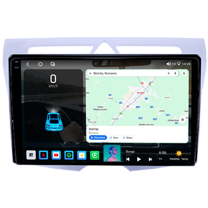 Navigatie dedicata Kia Picanto 2007-2011, 4GB RAM 32GB ROM, Octacore, Android 14, Display QLED 1K 9", DSP, Carplay&Android Auto, SIM 4G, Bluetooth, Ventilator Activ [2]