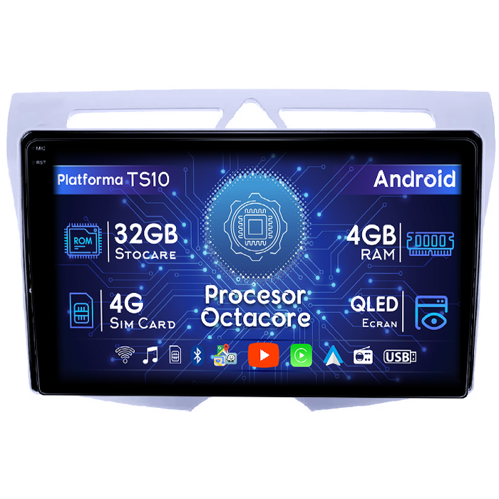 Navigatie dedicata Kia Picanto 2007-2011, 4GB RAM 32GB ROM, Octacore, Android 14, Display QLED 1K 9", DSP, Carplay&Android Auto, SIM 4G, Bluetooth, Ventilator Activ [1]