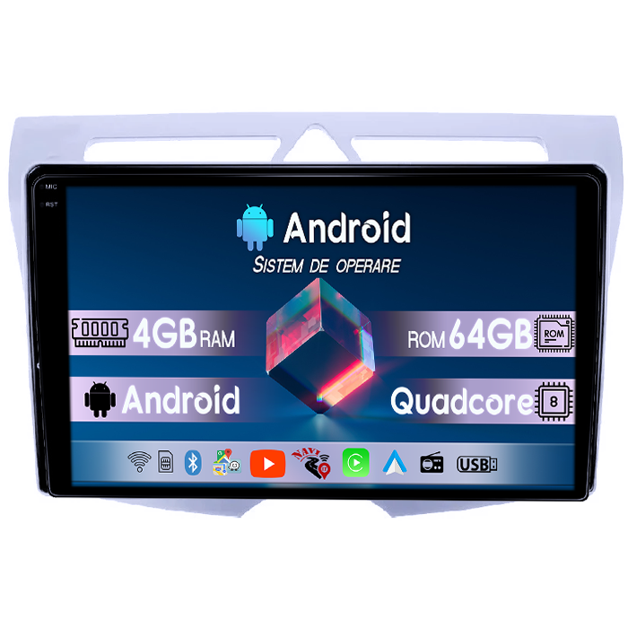Navigatie dedicata Kia Picanto 2007-2011, 4GB RAM 64GB ROM, Quadcore, Android 14, Display QLED 1K, 9", DSP, Carplay&Android Auto, Suport camere AHD [1]