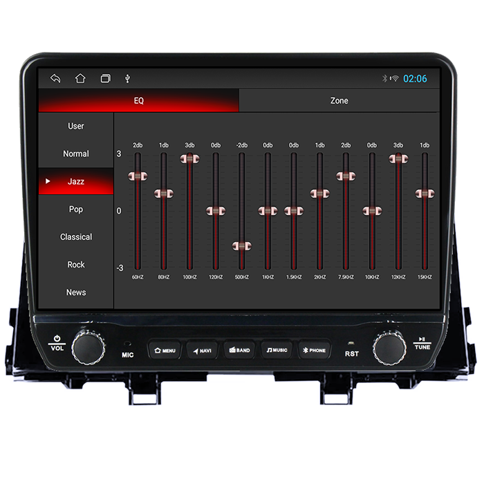 Navigatie dedicata Kia Picanto 2016+ Tesla cu butoane rotative model 2024, 4GB RAM 64GB ROM, Procesor Quadcore, Android 14, Display QLED 10", DSP, Carplay&Android Auto [3]