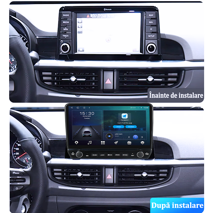 Navigatie dedicata Kia Picanto 2016+ Tesla cu butoane rotative model 2024, 4GB RAM 64GB ROM, Procesor Quadcore, Android 14, Display QLED 10", DSP, Carplay&Android Auto [7]