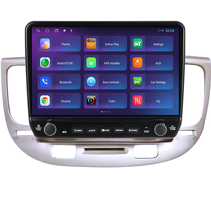 Navigatie dedicata Kia RIO2 2005-2011 Tesla cu butoane rotative model 2024, 4GB RAM 64GB ROM, Procesor Quadcore, Android 14, Display QLED 10", DSP, Carplay&Android Auto [4]