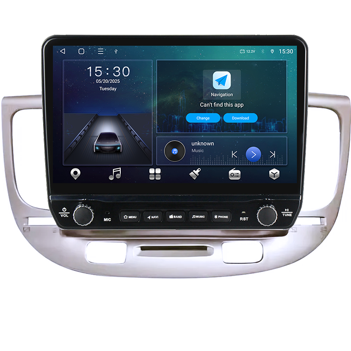 Navigatie dedicata Kia RIO2 2005-2011 Tesla cu butoane rotative model 2024, 4GB RAM 64GB ROM, Procesor Quadcore, Android 14, Display QLED 10", DSP, Carplay&Android Auto [6]