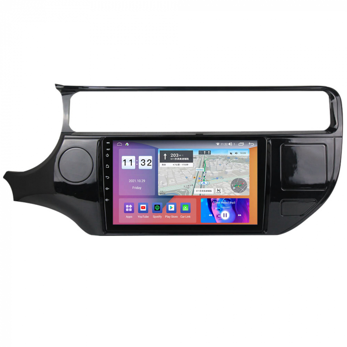 Navigatie dedicata Kia Rio 2011 - 2017, 4GB RAM 32 ROM, Android 13, Display QLED, 9",DSP, Carplay, Android Auto, Internet, Youtube , Waze , WI-FI , USB , Bluetooth , Mirrorlink [3]