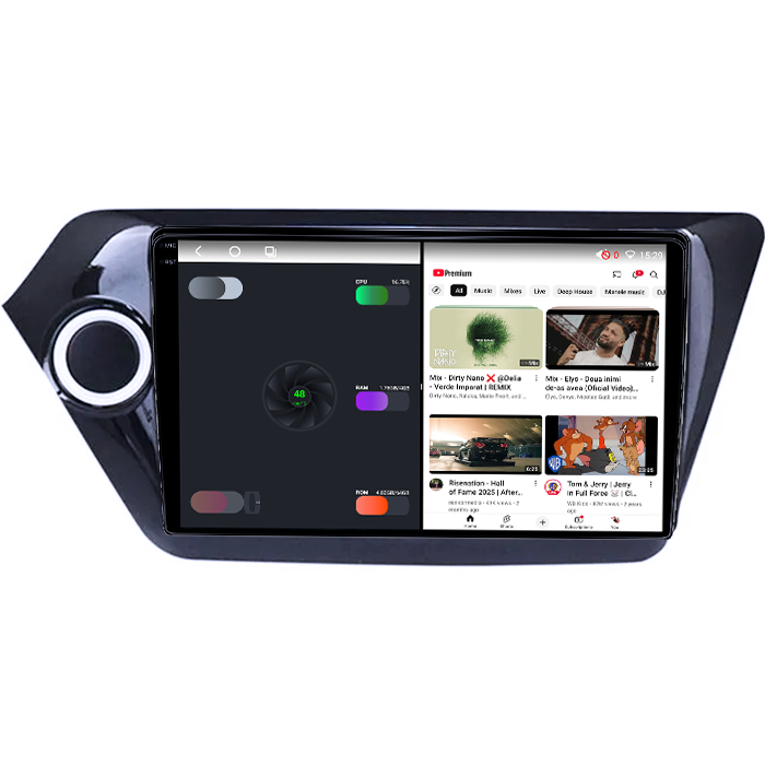 Navigatie dedicata Kia Rio 2011-2015, 4GB RAM 32GB ROM, Octacore, Android 14, Display QLED 1K 9", DSP, Carplay&Android Auto, SIM 4G, Bluetooth, Ventilator Activ [3]