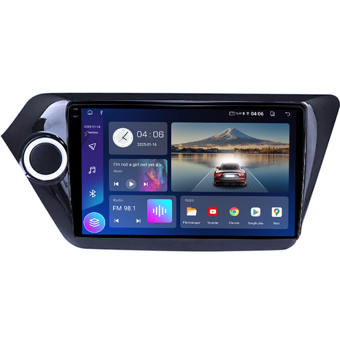 Navigatie dedicata Kia Rio 2011-2015, 4GB RAM 64GB ROM, Quad Core, Display 9" QLED 1K, Carplay, Android 14, Bluetooth, Magazin Play, Suport Camere AHD [4]