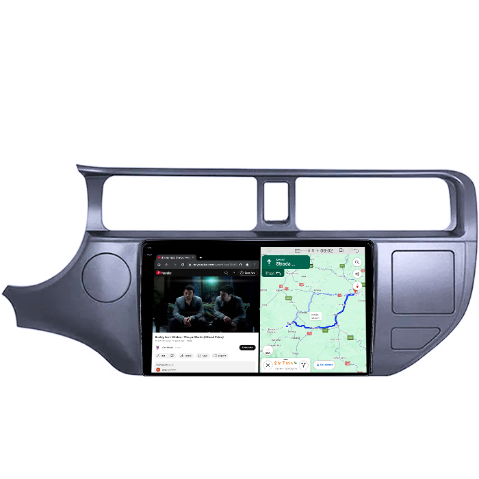 Navigatie dedicata Kia Rio 2011-2017, 4GB RAM 64GB ROM, Quadcore, Android 14, Display QLED 1K, 9", DSP, Carplay&Android Auto, , Suport Camere AHD [6]