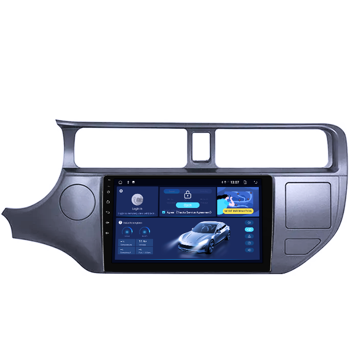 Navigatie dedicata Kia Rio 2011-2017, 8GB RAM 128GB ROM, Octacore, Platforma TS18, Android 13, Display QLED 9”, Suporta camera 360º, DSP, Carplay&Android Auto, SIM 4G, Ventilator Activ [2]