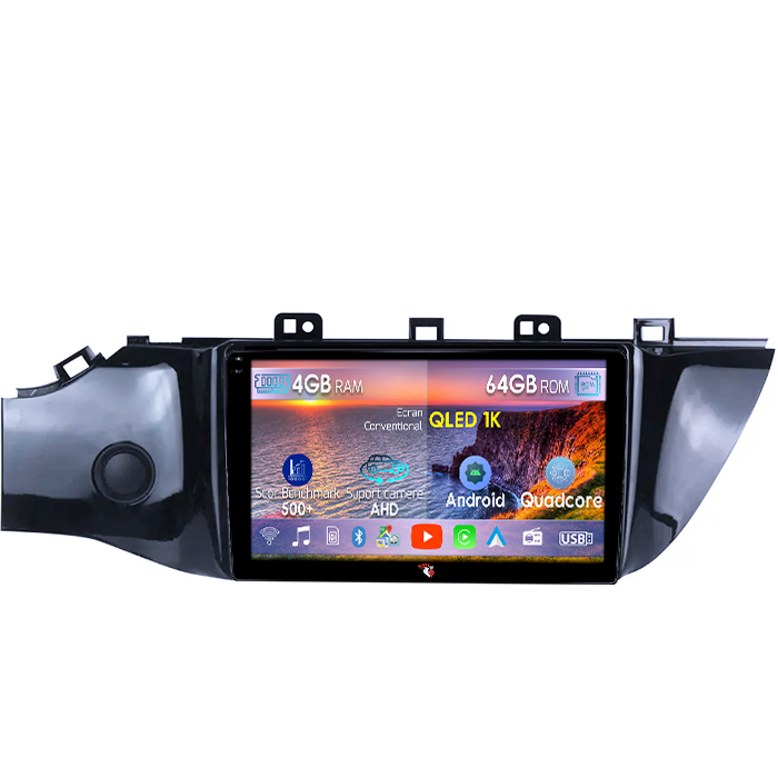 Navigatie dedicata Kia Rio 2016-2019, 4GB RAM 64GB ROM, Octacore, Android 14, Display QLED 1K 9", Carplay&Android Auto, SIM 4G, Ventilator Activ [1]