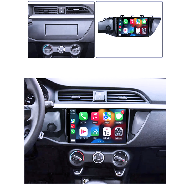 Navigatie dedicata Kia Rio 2016-2019, 4GB RAM 64GB ROM, Procesor Qualcomm Octacore, Android 14, Rezolutie 2K, Display QLED 9", DSP, Carplay&Android Auto, SIM 4G [5]