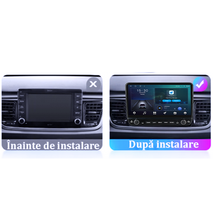 Navigatie dedicata Kia RIO 2017-2019 Tesla cu butoane rotative model 2024, 4GB RAM 64GB ROM, Procesor Quadcore, Android 14, Display QLED 10", DSP, Carplay&Android Auto [7]