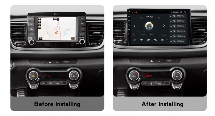 Navigatie dedicata KIA Rio 2017- 2019, 4GB RAM 32 ROM, Android 13, Display QLED, 9",DSP, Carplay, Android Auto, Internet, Youtube , Waze , WI-FI , USB , Bluetooth , Mirrorlink [5]