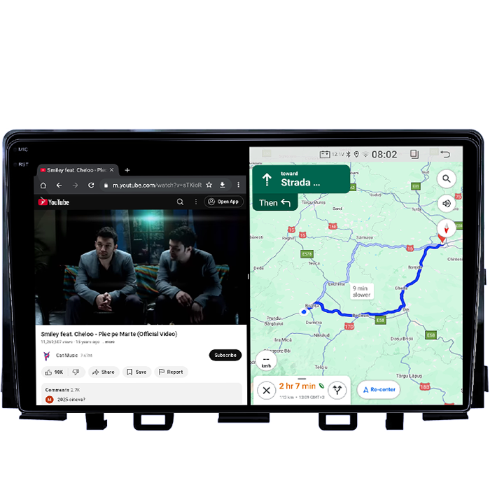 Navigatie dedicata KIA Rio 2017- 2019, 4GB RAM 64GB ROM, Quad Core, Display 9" QLED 1K, Carplay, Android 14, Bluetooth, Magazin Play, Suport Camere AHD [5]