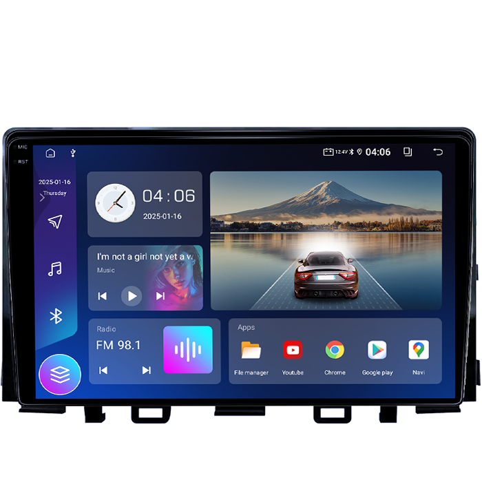 Navigatie dedicata KIA Rio 2017- 2019, 4GB RAM 64GB ROM, Quad Core, Display 9" QLED 1K, Carplay, Android 14, Bluetooth, Magazin Play, Suport Camere AHD [3]