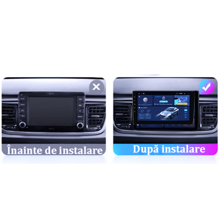 Navigatie dedicata KIA Rio 2017- 2019, 8GB RAM 128GB ROM, Octacore, Platforma TS18, Android 13, Display QLED 9”, Suporta camera 360º, DSP, Carplay&Android Auto, SIM 4G, Ventilator Activ [5]