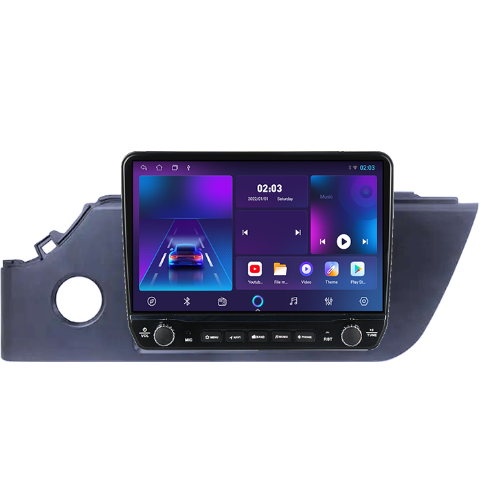 Navigatie dedicata Kia RIO 2020-2021 Tesla cu butoane rotative model 2024, 4GB RAM 64GB ROM, Procesor Quadcore, Android 14, Display QLED 10", DSP, Carplay&Android Auto [5]