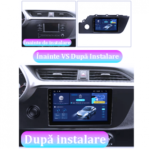 Navigatie dedicata Kia Rio 2020-2021, 4GB RAM 64GB ROM, Quad Core, Display 9" QLED 1K, Carplay, Android 14, Bluetooth, Magazin Play, Suport Camere AHD [3]