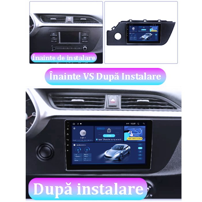 Navigatie dedicata Kia Rio 2020-2021, 8GB RAM 128GB ROM, Octacore, Platforma TS18, Android 13, Display QLED 9”, Suporta camera 360º, DSP, Carplay&Android Auto, SIM 4G, Ventilator Activ [5]