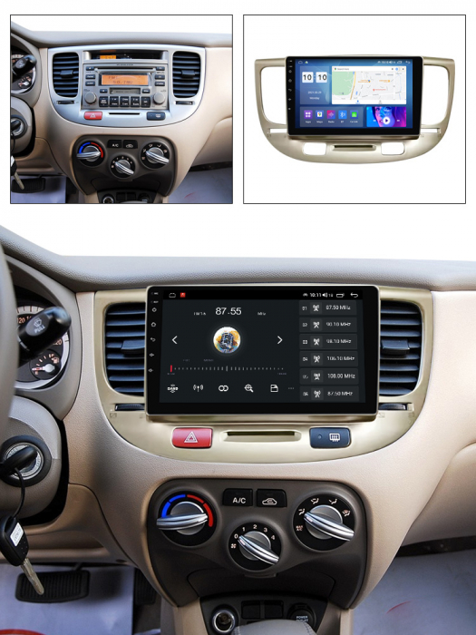 (Resigilata) Navigatie dedicata Kia Rio2 2005-2011, 2GB RAM 32GB ROM, Quad Core, Display 9" IPS Full HD, Carplay, Android 13, Bluetooth, Magazin Play, Suport camere AHD [4]