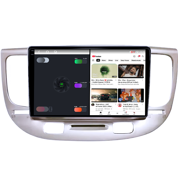 Navigatie dedicata Kia Rio2 2005-2011, 4GB RAM 64GB ROM, Procesor Qualcomm Octacore, Android 14, Rezolutie 2K, Display QLED 9", DSP, Carplay&Android Auto, SIM 4G [3]