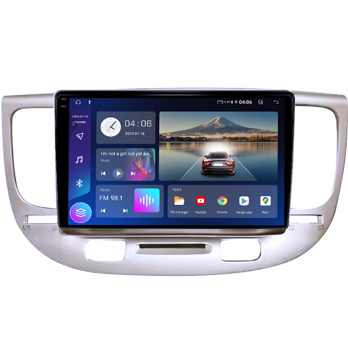 Navigatie dedicata Kia Rio2 2005-2011, 4GB RAM 64GB ROM, Quad Core, Display 9" QLED 1K, Carplay, Android 14, Bluetooth, Magazin Play, Suport Camere AHD [4]
