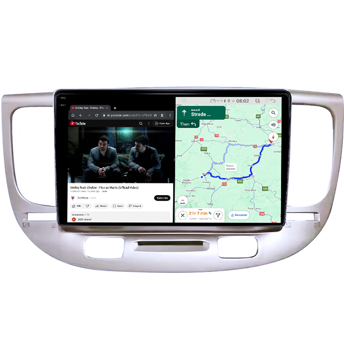 Navigatie dedicata Kia Rio2 2005-2011, 4GB RAM 64GB ROM, Quad Core, Display 9" QLED 1K, Carplay, Android 14, Bluetooth, Magazin Play, Suport Camere AHD [6]