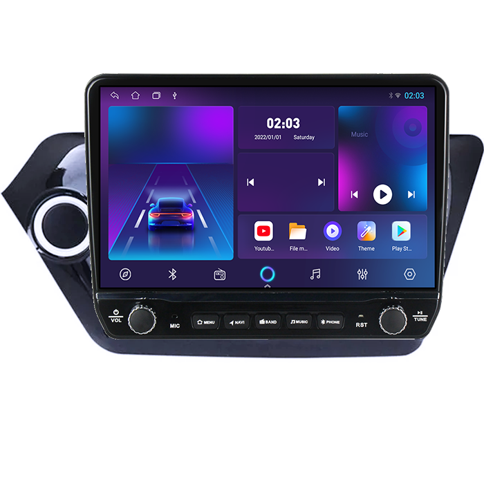 Navigatie dedicata Kia RIO 2011-2015 Tesla cu butoane rotative model 2024, 4GB RAM 64GB ROM, Procesor Quadcore, Android 14, Display QLED 10", DSP, Carplay&Android Auto [5]