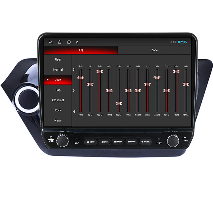 Navigatie dedicata Kia RIO 2011-2015 Tesla cu butoane rotative model 2024, 4GB RAM 64GB ROM, Procesor Quadcore, Android 14, Display QLED 10", DSP, Carplay&Android Auto [2]