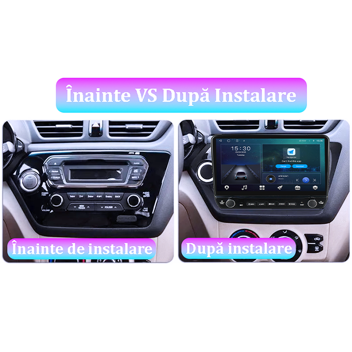 Navigatie dedicata Kia RIO 2011-2015 Tesla cu butoane rotative model 2024, 4GB RAM 64GB ROM, Procesor Quadcore, Android 14, Display QLED 10", DSP, Carplay&Android Auto [7]