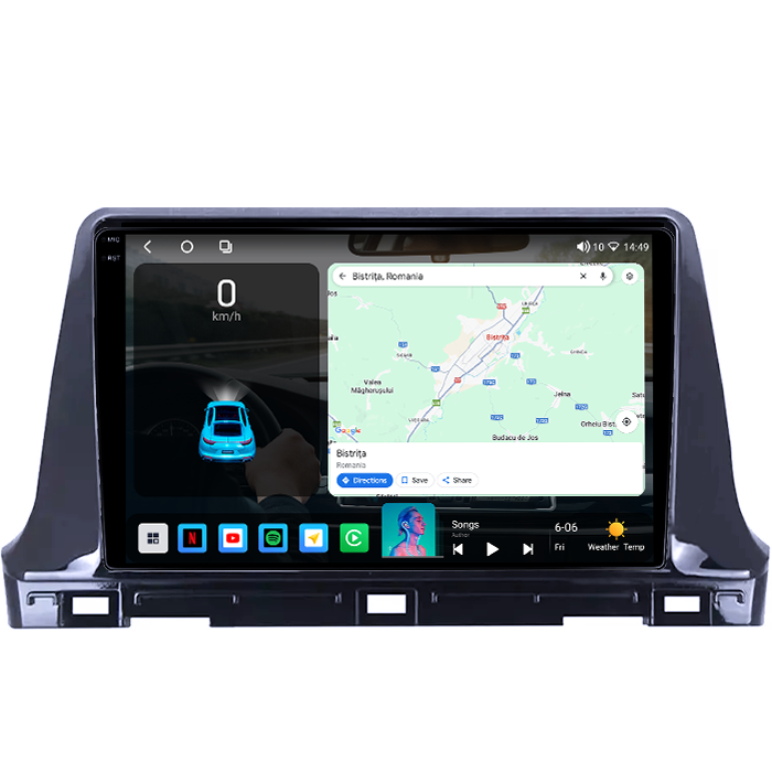 Navigatie dedicata KIA Seltos 2016-2020, 4GB RAM 64GB ROM, Octacore, Android 14, Display QLED 1K 10", Carplay&Android Auto, SIM 4G, Ventilator Activ [2]