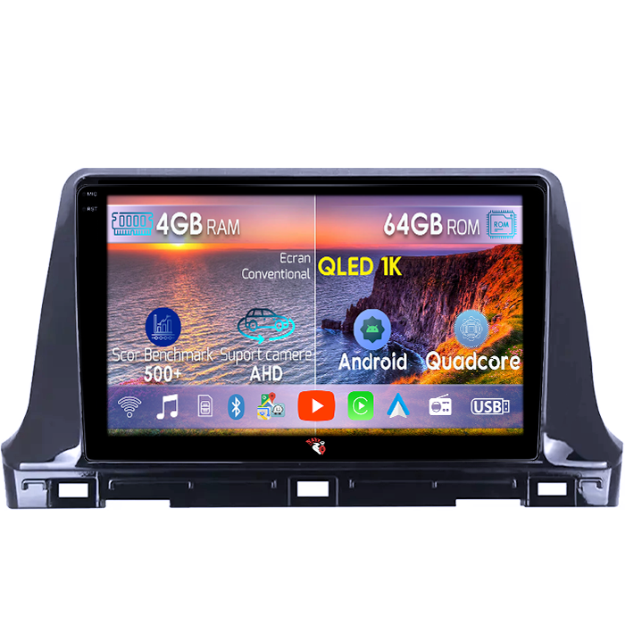 Navigatie dedicata KIA Seltos 2016-2020, 4GB RAM 64GB ROM, Octacore, Android 14, Display QLED 1K 10", Carplay&Android Auto, SIM 4G, Ventilator Activ [1]