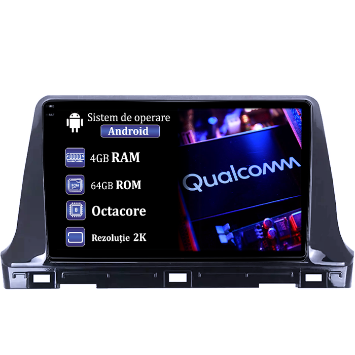 Navigatie dedicata KIA Seltos 2016-2020, 4GB RAM 64GB ROM, Procesor Qualcomm Octacore, Android 14, Rezolutie 2K, Display QLED 10", DSP, Carplay&Android Auto, SIM 4G [1]